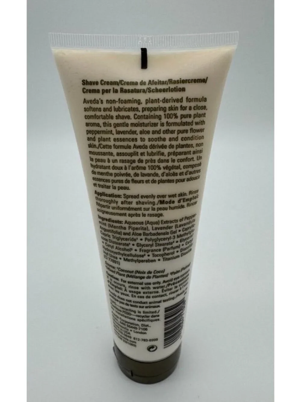 Aveda Men's Shave Cream Original Discontinued Formula 7.9 oz 200 g